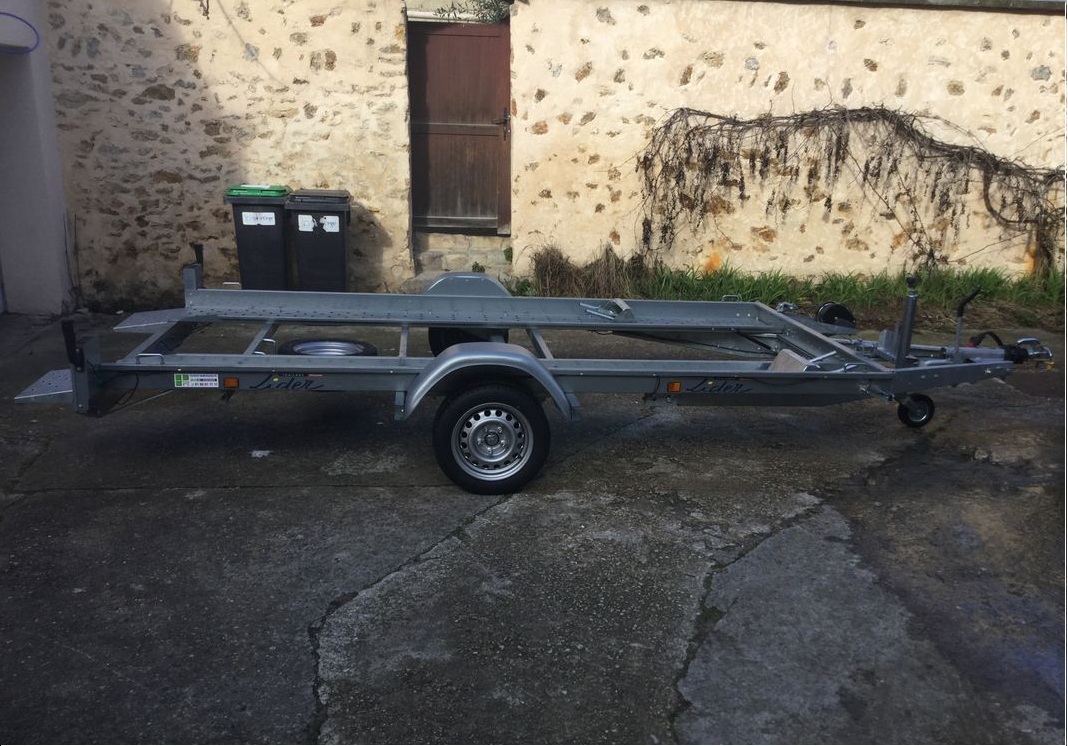 Remorque porte voiture ptac 1300 kg