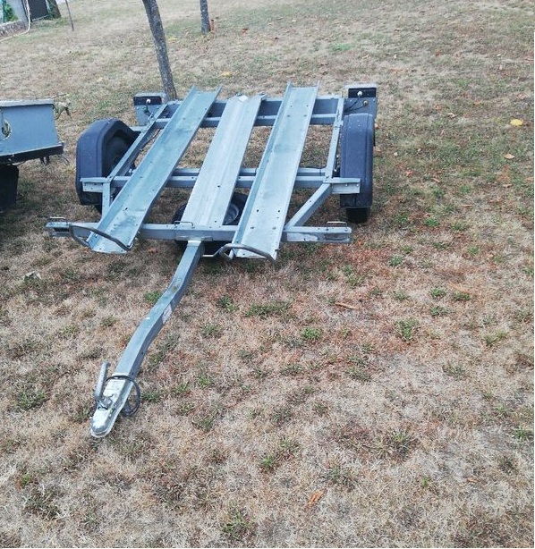 Remorque porte moto 1 ou 2 rails