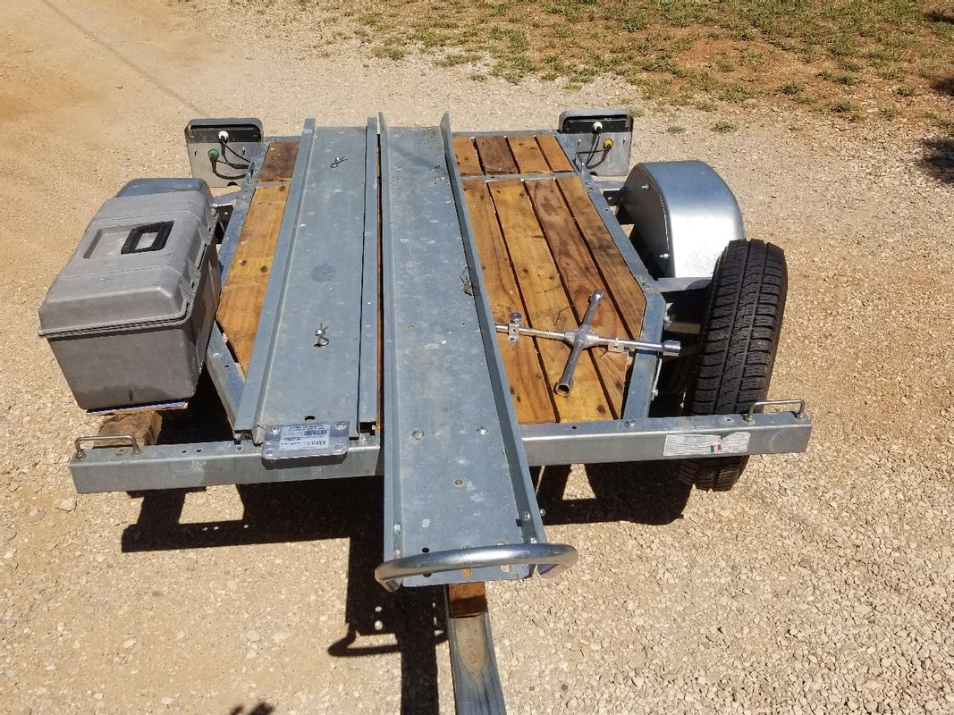 Remorque porte moto basculante 3