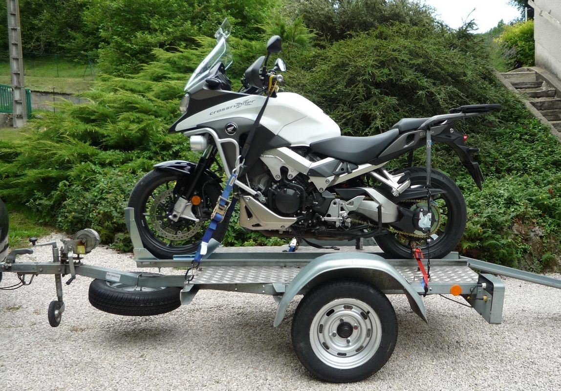 Remorque moto 1 rail