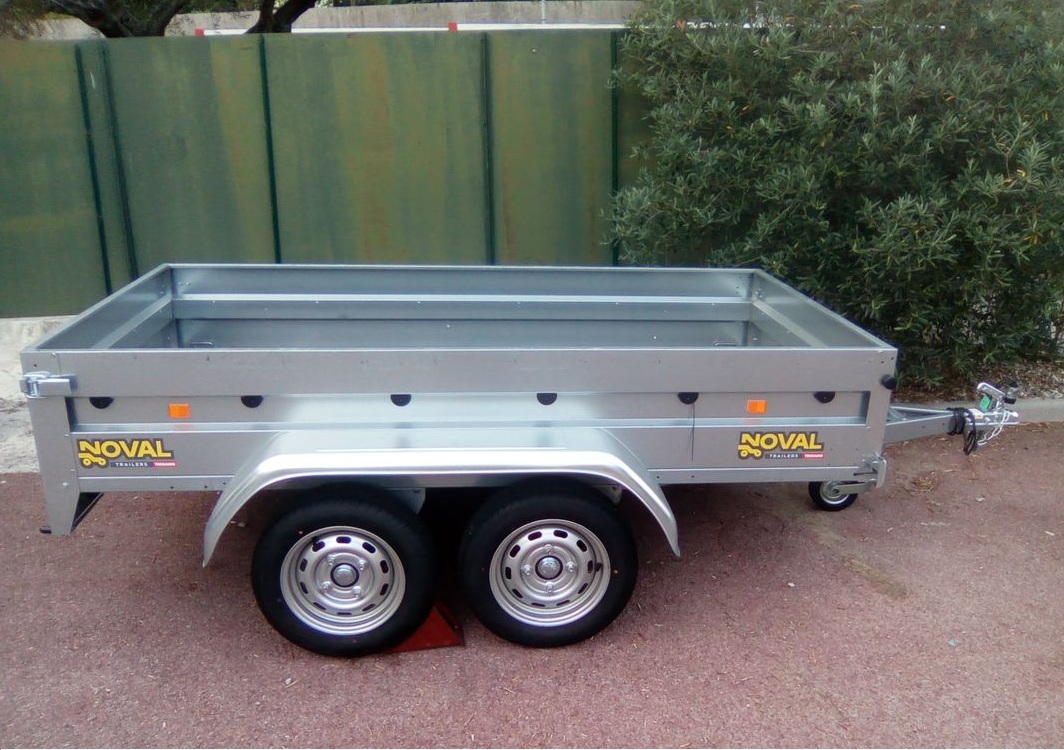 Remorque double essieux PTAC 500kg