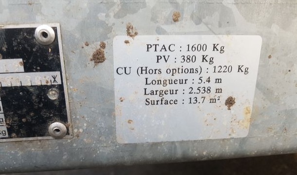 Remorque porte voiture 1T600 3