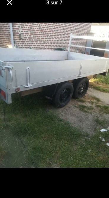 Remorque double essieux 3mx1,50m 2