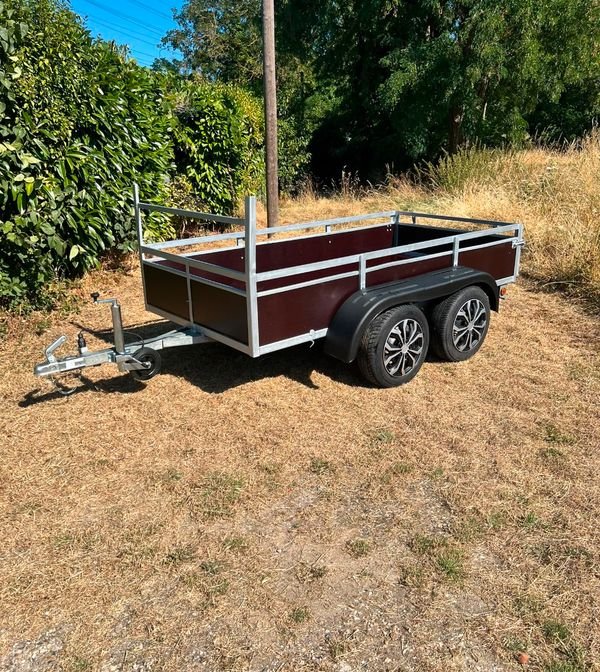 Remorque double essieux bois 500kg