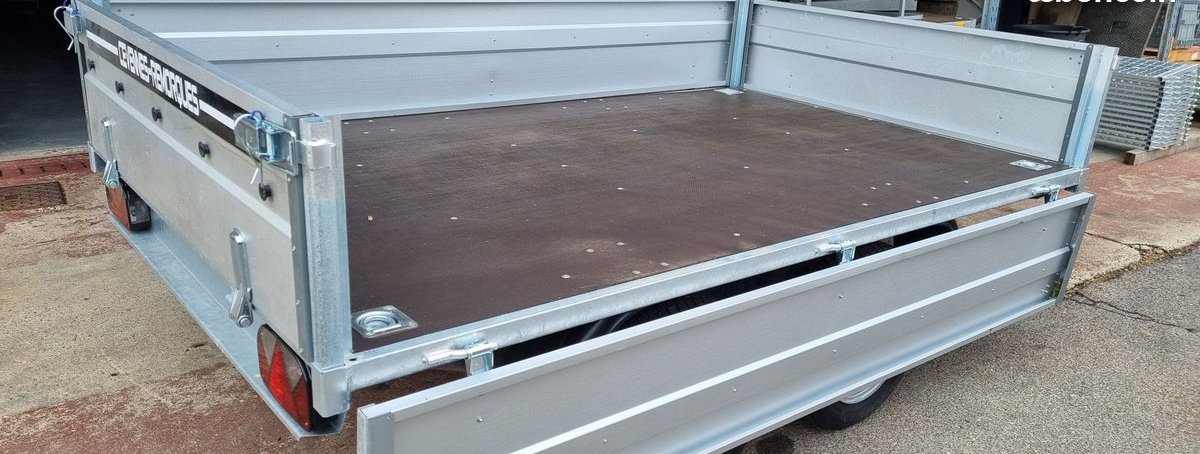 Remorque plateau 250x150 double essieu ptac 500kg 2