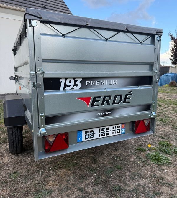 Remorque Erdé 193 Premium Neuve 3