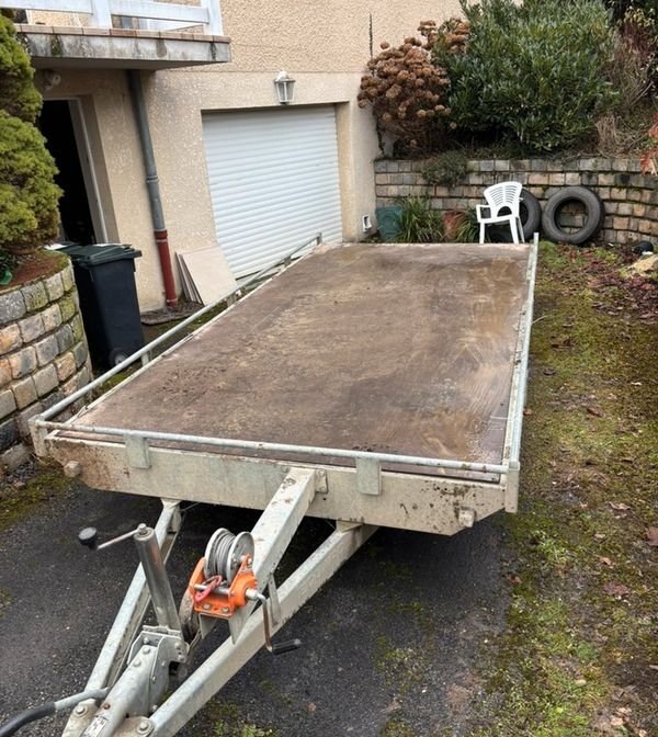 Remorque plateau Edouard 4X2m 3500Kg