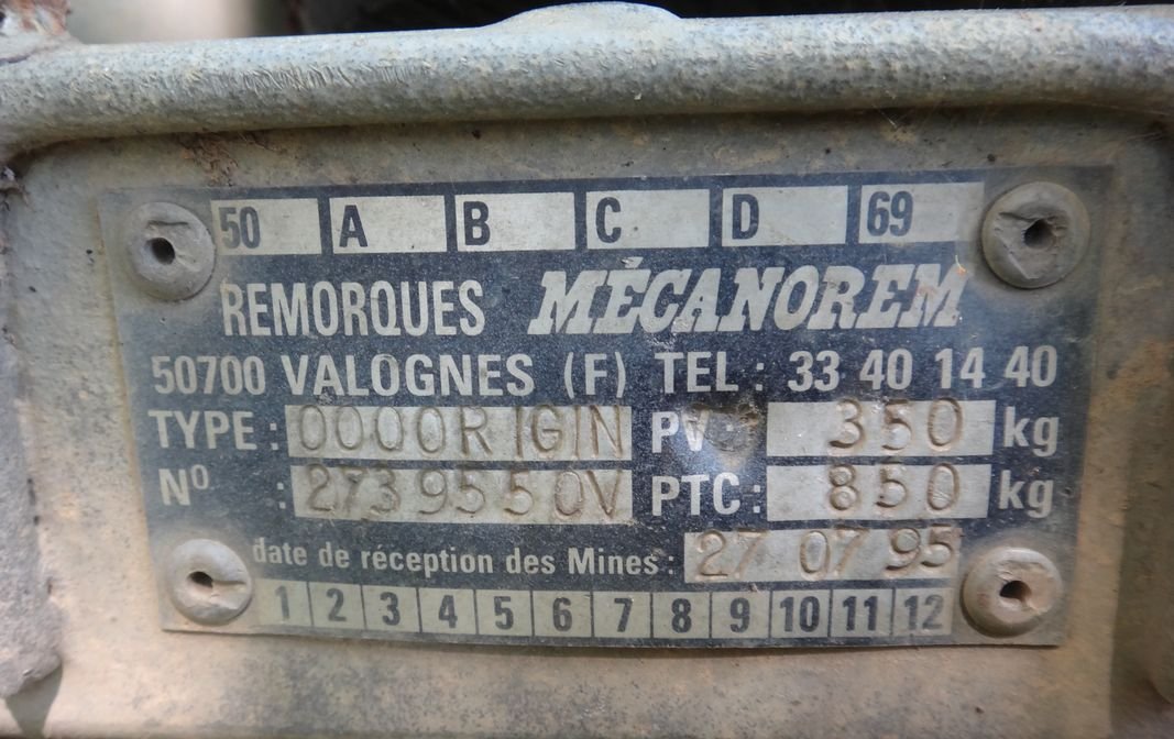 Vente remorque double essieu bachée 3