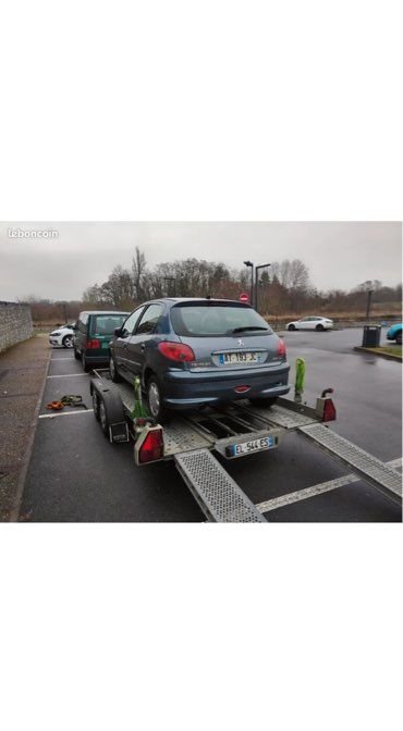 Remorque porte voiture double essieux 3