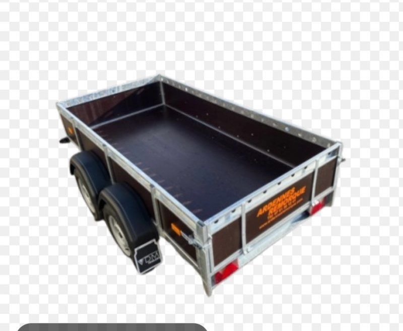 Remorque double essieux 1050 kg carte grise 750kg 2
