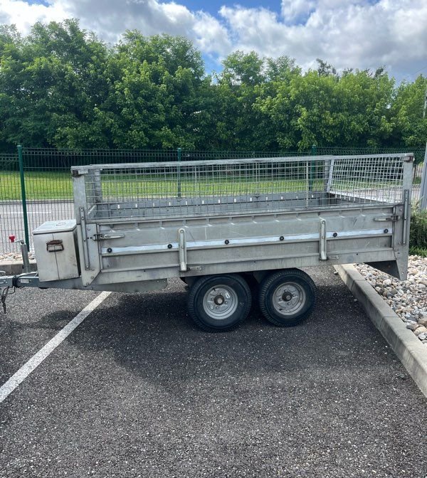 Remorque + Rehausses Grillagées 2 Essieux PTAC 750 KG