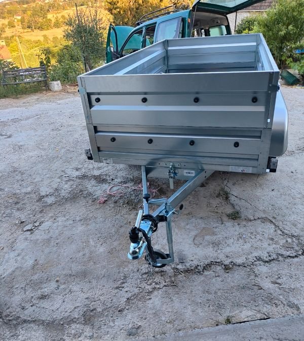 Remorque double essieux neuve 256x134x65 3