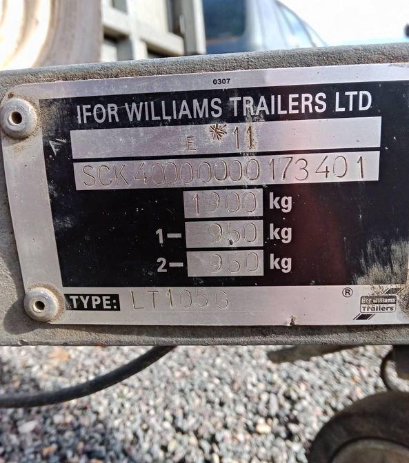 Remorque Ifor Williams 3