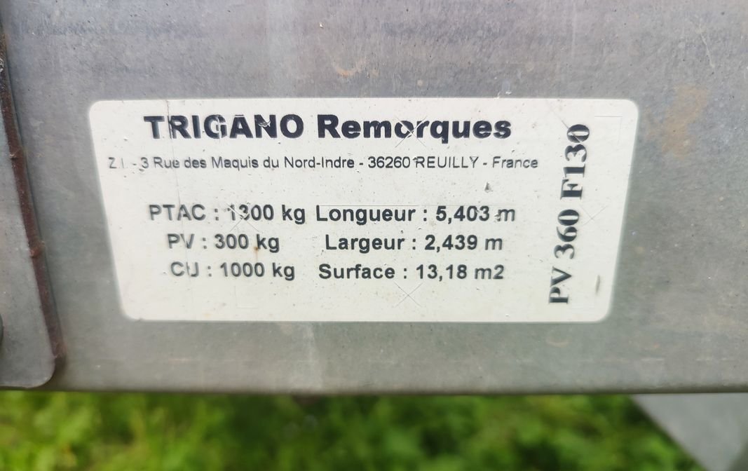 Remorque plateau 3