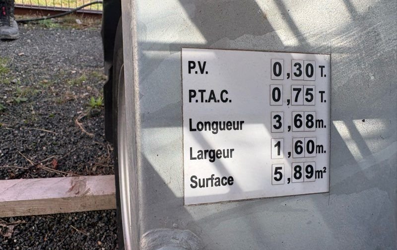 Remorque avec carte grise 2