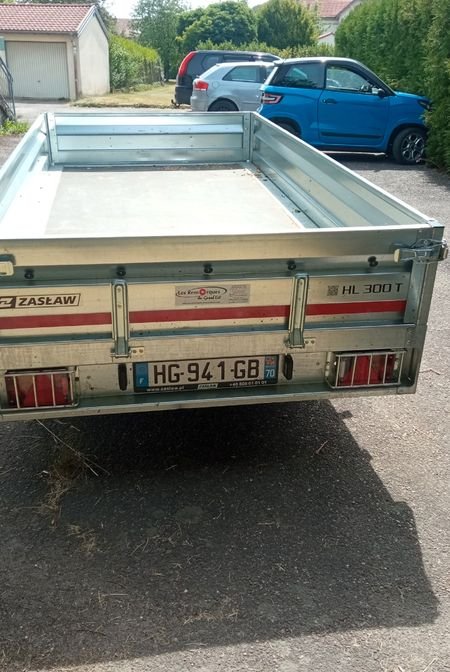 Vends remorque double essieu