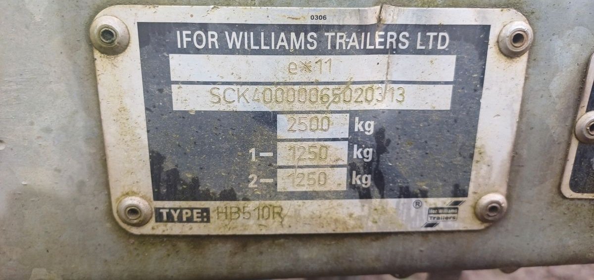 Vans ifor Williams HB510 3