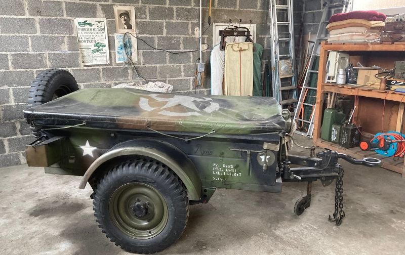 Vend remorque jeep willys