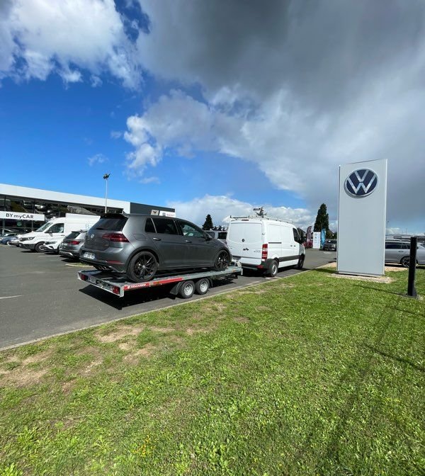 Remorque porte voiture 2 essieux de 2024 treuil électrique 2