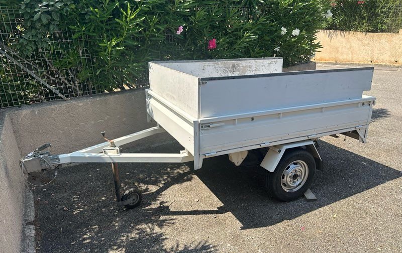 Remorque basculante hydraulique PTAC 500kg 2