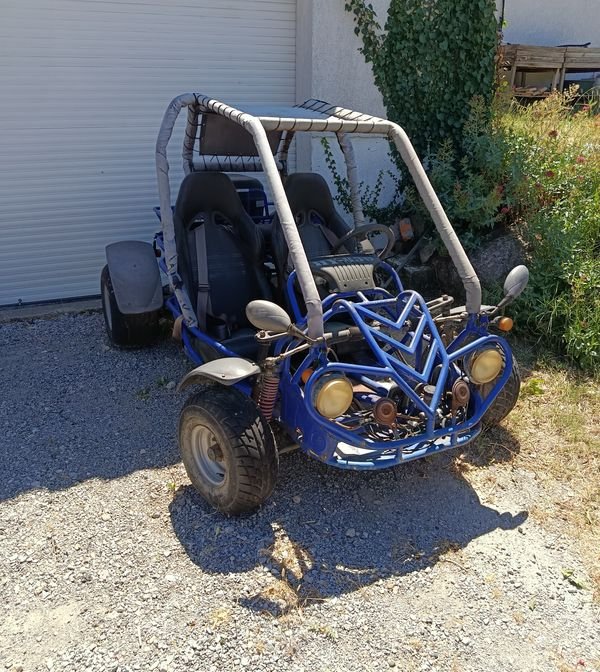 Buggy et remorque plateau