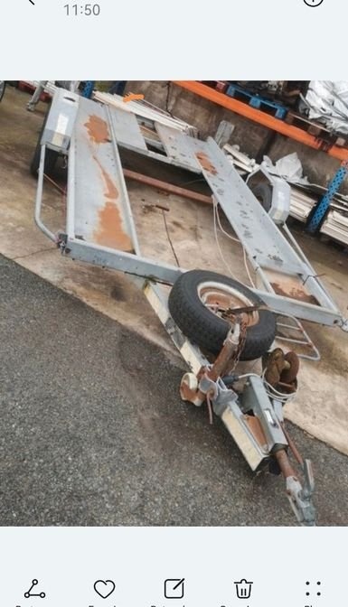 Remorque porte voiture 1 essieux