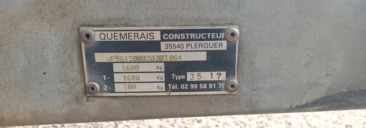 Remorque plateau 3
