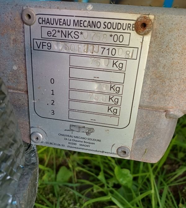Remorque 750 kg 3