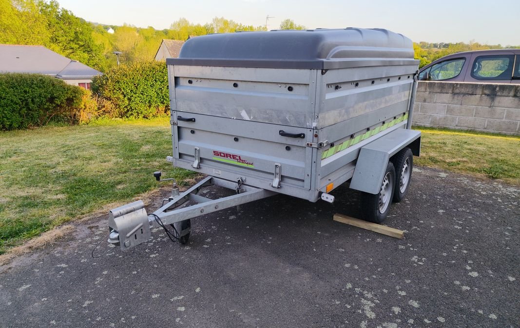 Remorque 750kg double essieux R256 SOREL