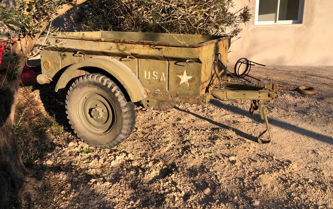 Remorque Jeep militaire willis hotchkiss 3