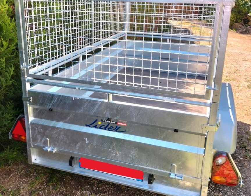 REMORQUE NEUVE - marque LIEDER - modèle ROBUST 39394 - PTAC 750kg + Réhausse 2