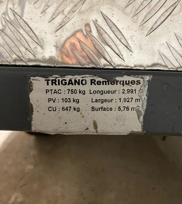 Remorque plateau auto