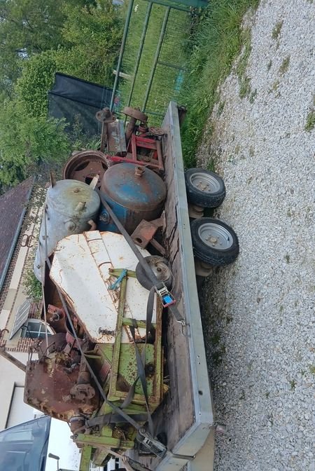 Remorque plateau porte voiture double essieux