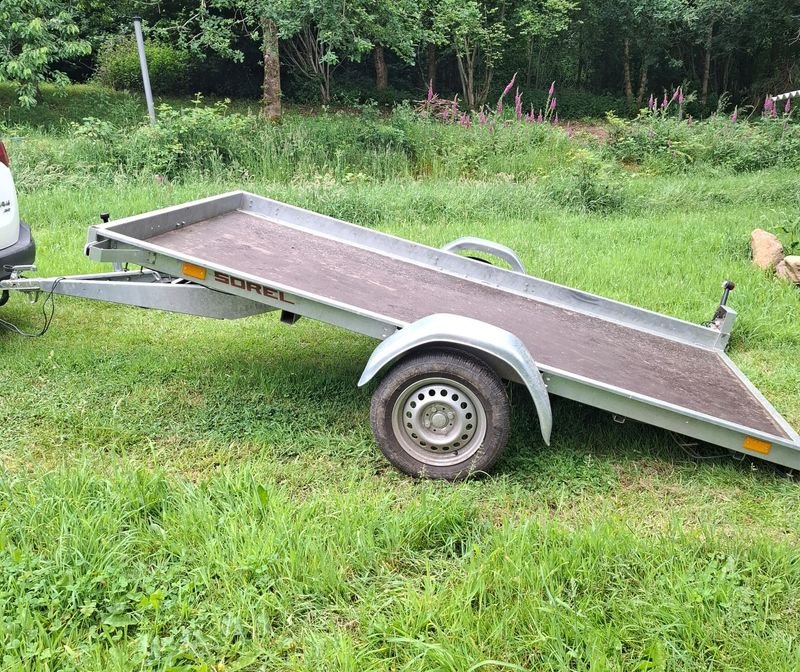 Remorque plateau 750 kg pour tracteur tondeuse quad buggy 3