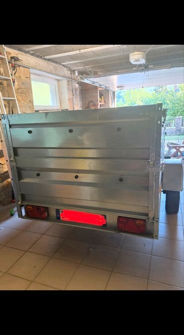 Remorque LIDER 750 kgs Basculante Freinée Doubles ridelles 3