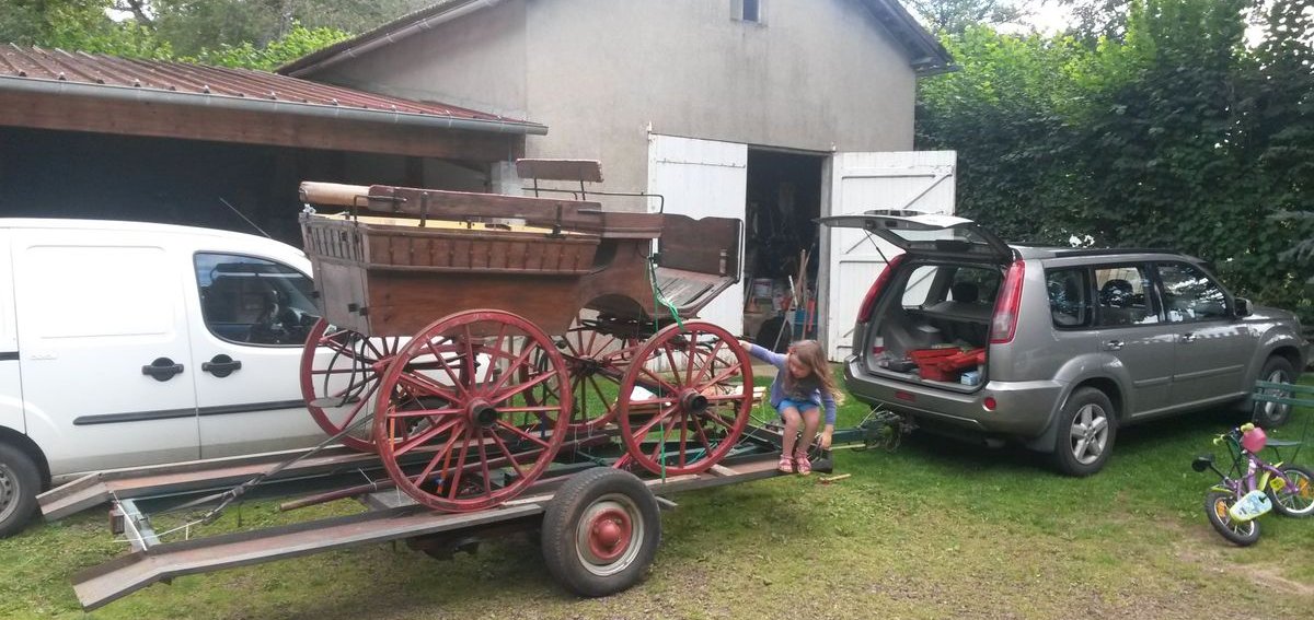 Remorque porte véhicule basculante 3