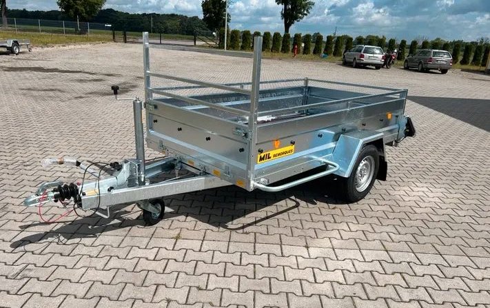 Remorque mil proalp freinée caisse 256cm ptac 1300kg 4ridelles amovibles 2
