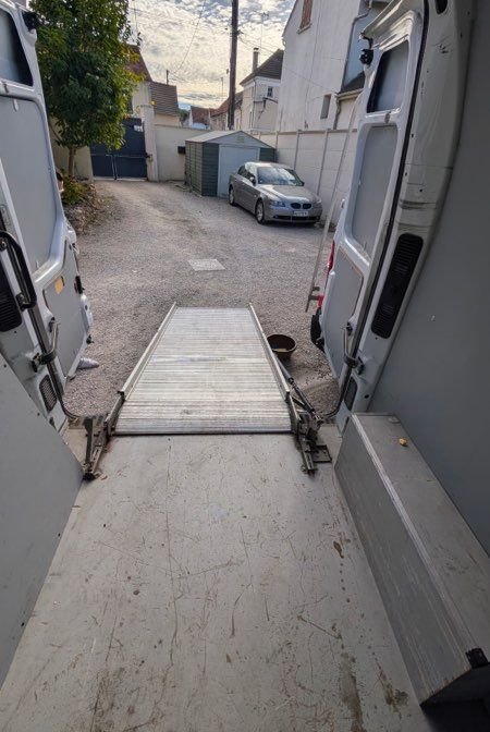 Rampe chargement camion remorque