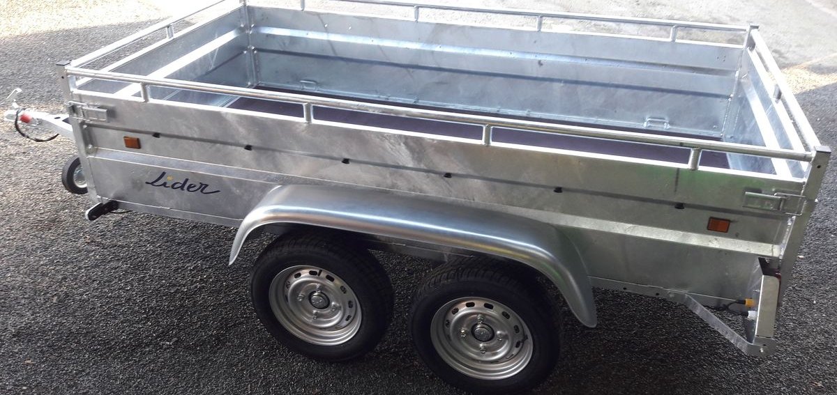 Remorque ROBUST 2M50 2essieux 750Kg ridelles renforcées NEUVE 2