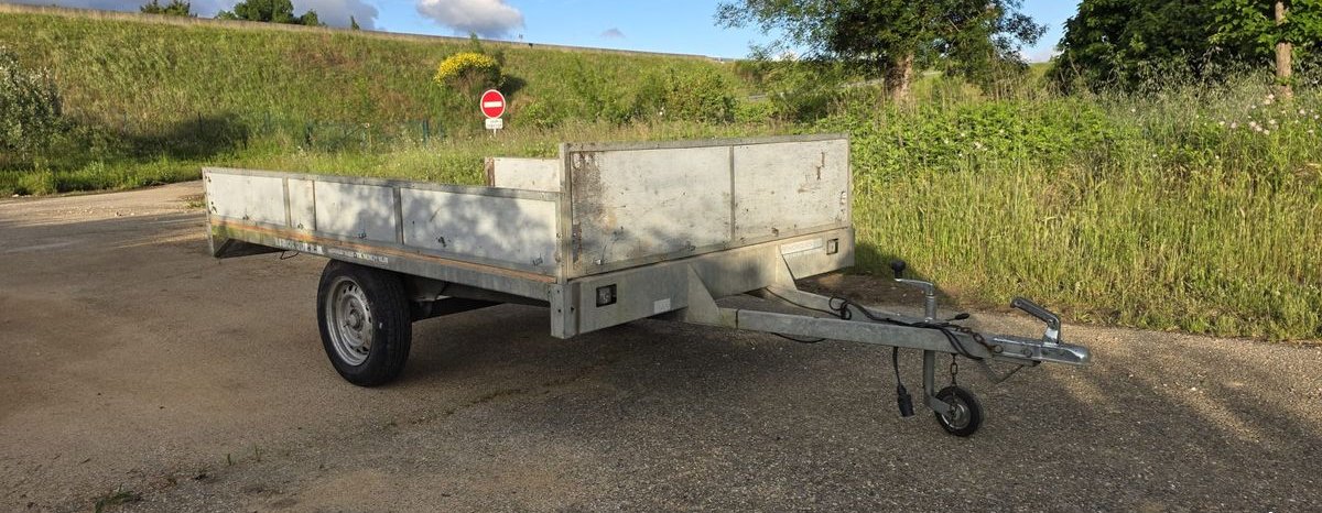 Remorque plateau PTAC 500kg 255cm x 165cm 3