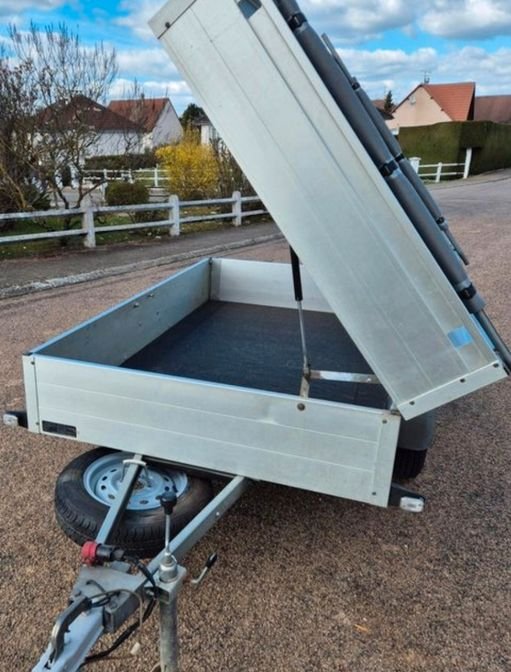 Remorque avec capot anssems aluminium 2m50 2