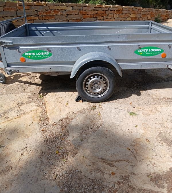Remorque XXL caisse 247cm 4ridelles amovibles