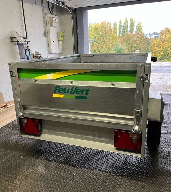 Remorque Feu Vert B1.51 + Bâche + Roue de secours – Super état