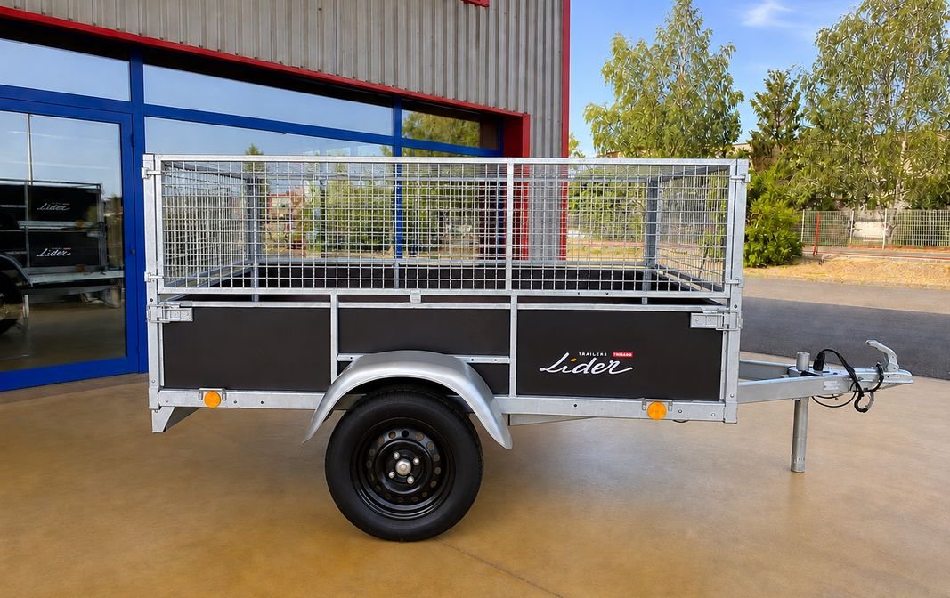 Remorque Lider PTAC 500Kg 1 essieu caisse basculante