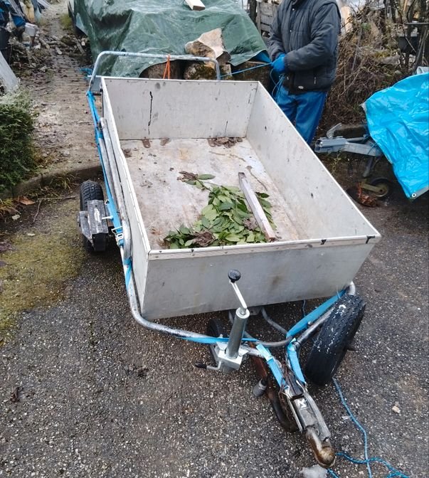 Remorque bagagere et moto