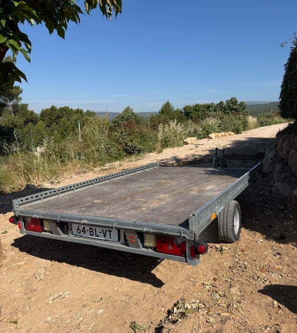 Remorque plateau 3
