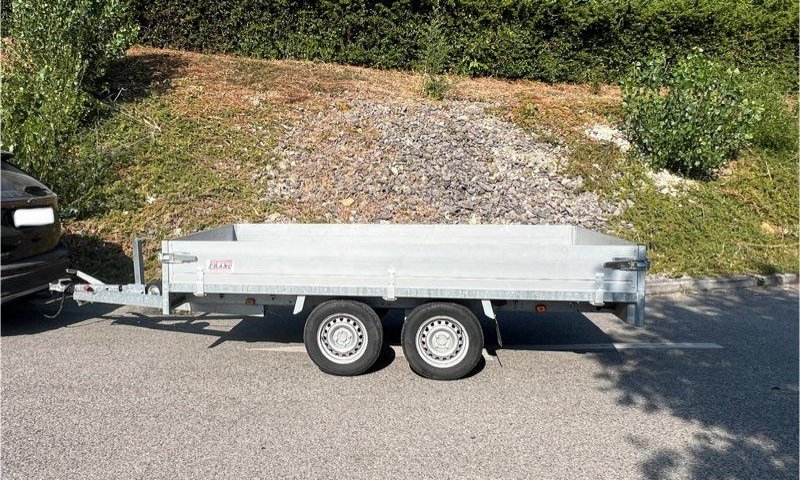 Remorque Plateau ANSSEMS PSX Excellent État - PTAC 2000 kg (2017)