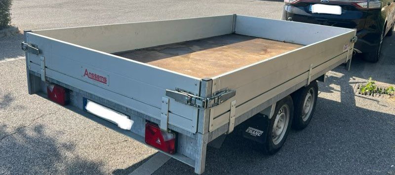Remorque Plateau ANSSEMS PSX Excellent État - PTAC 2000 kg (2017) 2