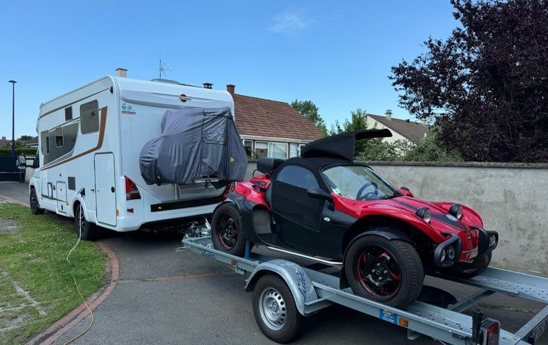 Porte voiture remorque LIDER 1300 kg 39750 3