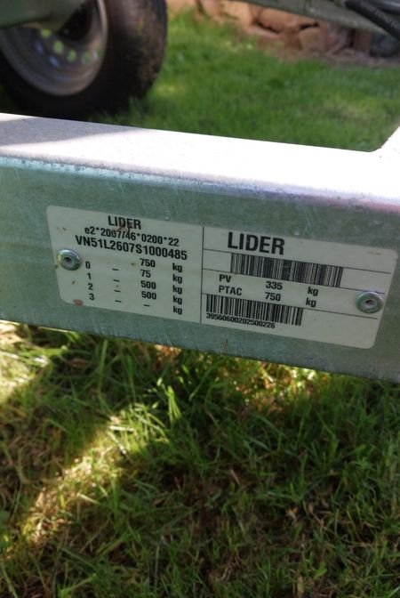 Remorque lider basculante hydraulique 3